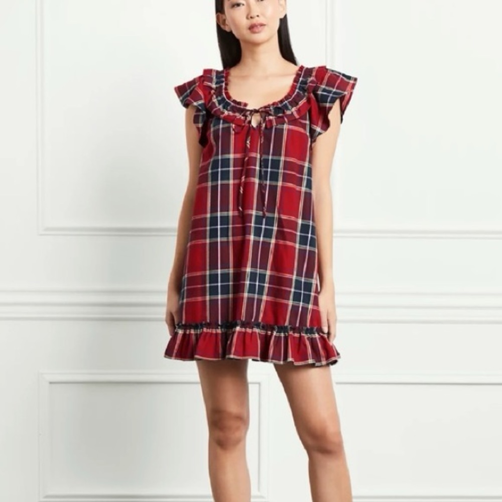 Hill House Red Tartan Cordelia Dress